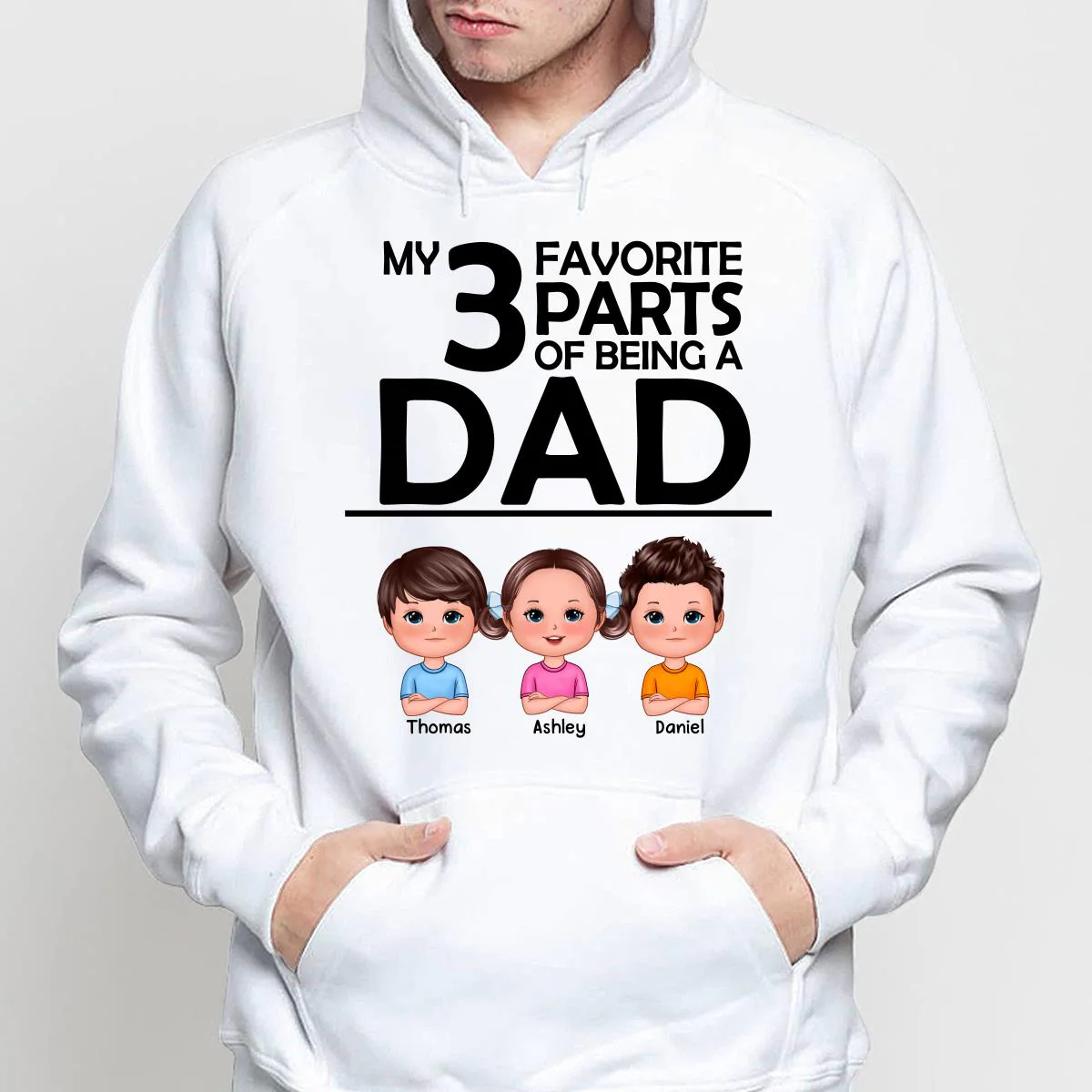 My Favorite Part Of Being A Dad Grandpa Personalized Shirt - Image 4