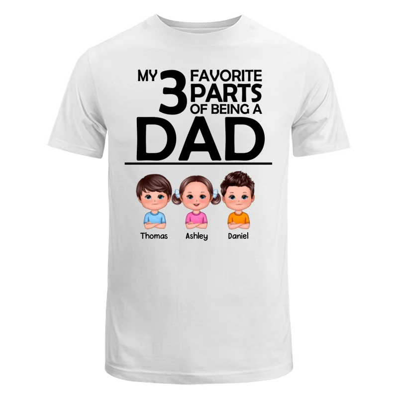 My Favorite Part Of Being A Dad Grandpa Personalized Shirt - Image 5