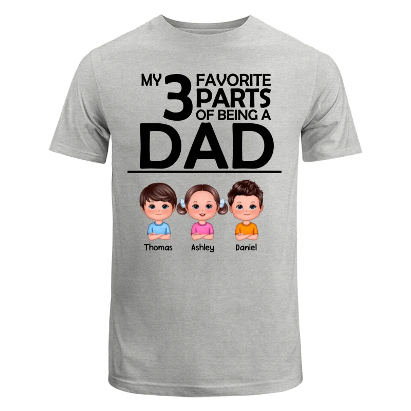 My Favorite Part Of Being A Dad Grandpa Personalized Shirt - Image 6