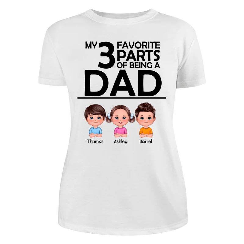 My Favorite Part Of Being A Dad Grandpa Personalized Shirt - Image 9