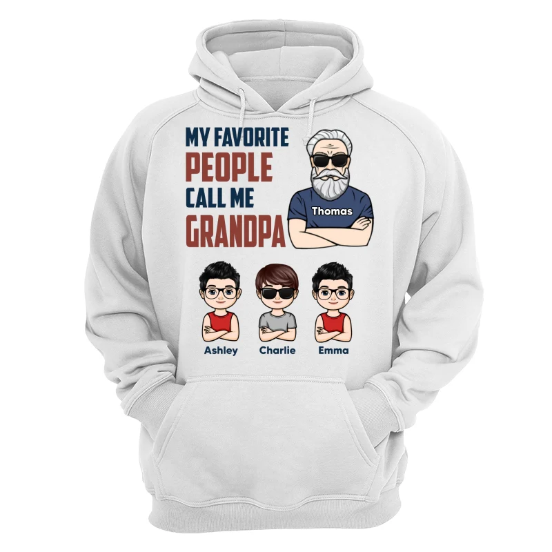 My Favorite People Call Me Dad Grandpa Man And Kids Personalized Shirt - Image 13