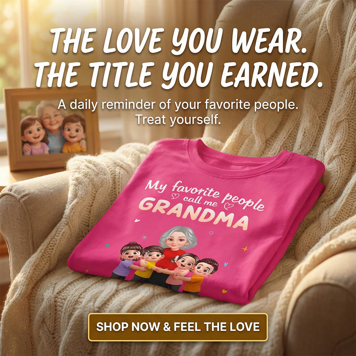 My Favorite People Call Me Grandma Happy Grandma Grandkids - Personalized Shirt - Gift For Grandma - Image 6