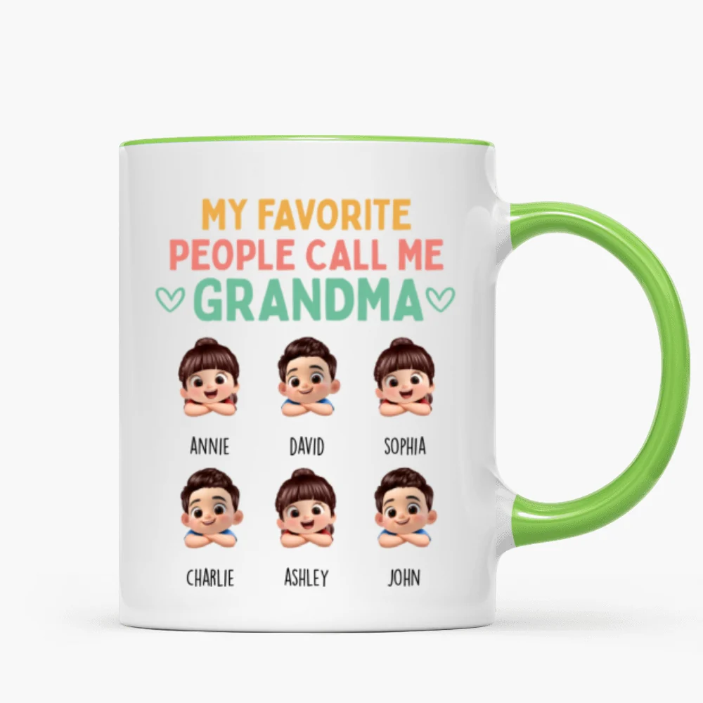 My Favorite People Call Me Grandma - Personalized Mug - Heartfelt Mother's Day Gift for Grandma, Wife - Image 15