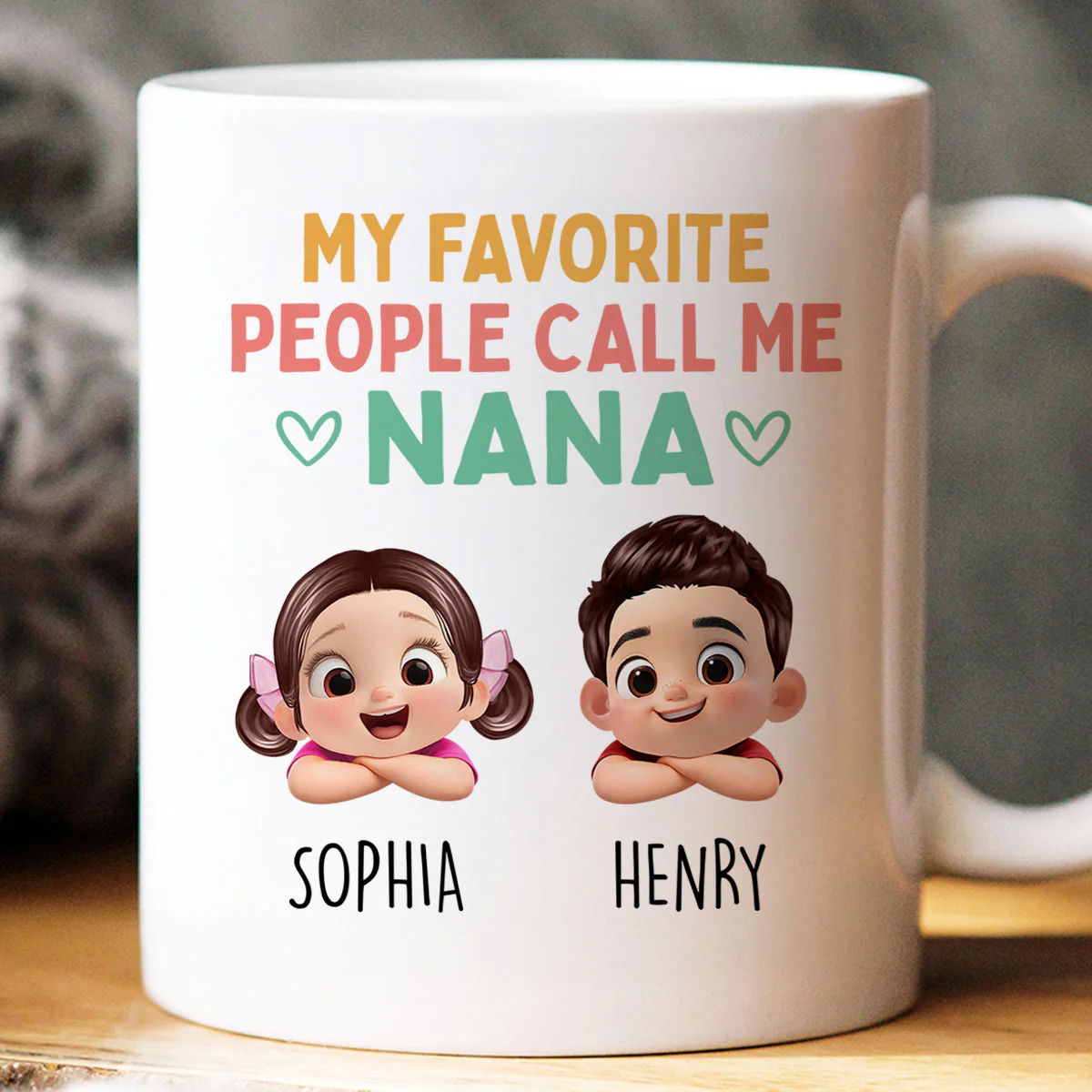 My Favorite People Call Me Grandma - Personalized Mug - Heartfelt Mother's Day Gift for Grandma, Wife - Image 2