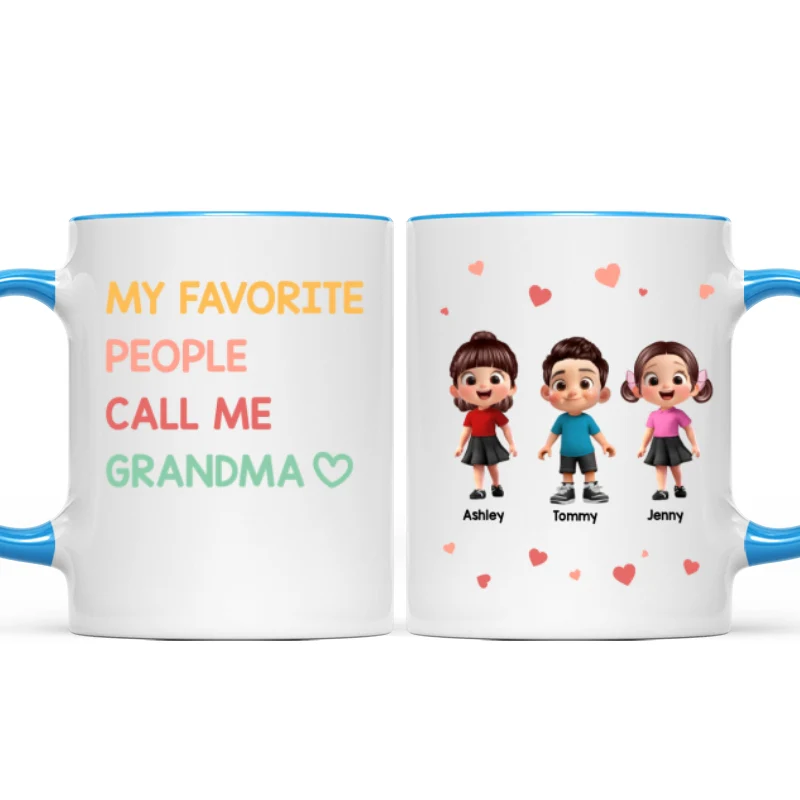 My Favorite People Call Me Grandma - Personalized Mug - Sentimental Gift for Grandma - Image 12