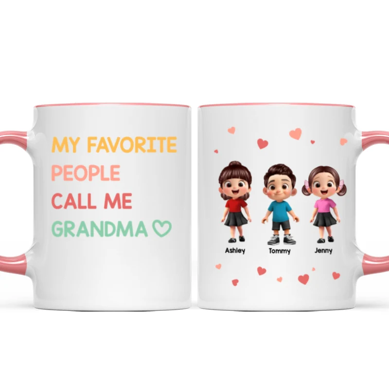 My Favorite People Call Me Grandma - Personalized Mug - Sentimental Gift for Grandma - Image 13