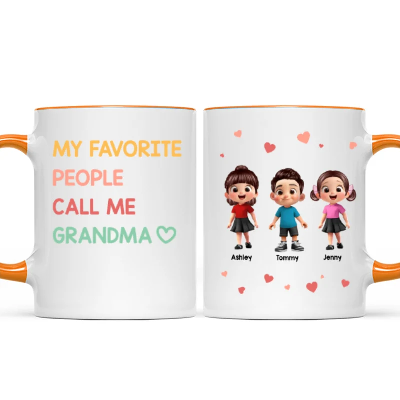 My Favorite People Call Me Grandma - Personalized Mug - Sentimental Gift for Grandma - Image 15