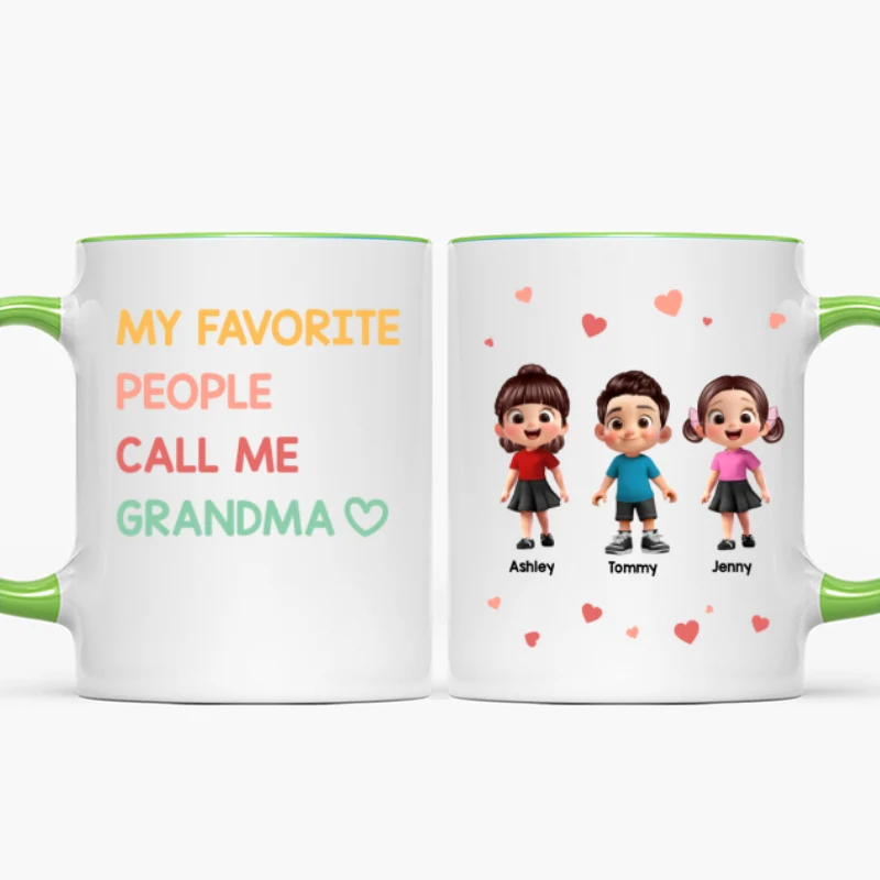 My Favorite People Call Me Grandma - Personalized Mug - Sentimental Gift for Grandma - Image 16