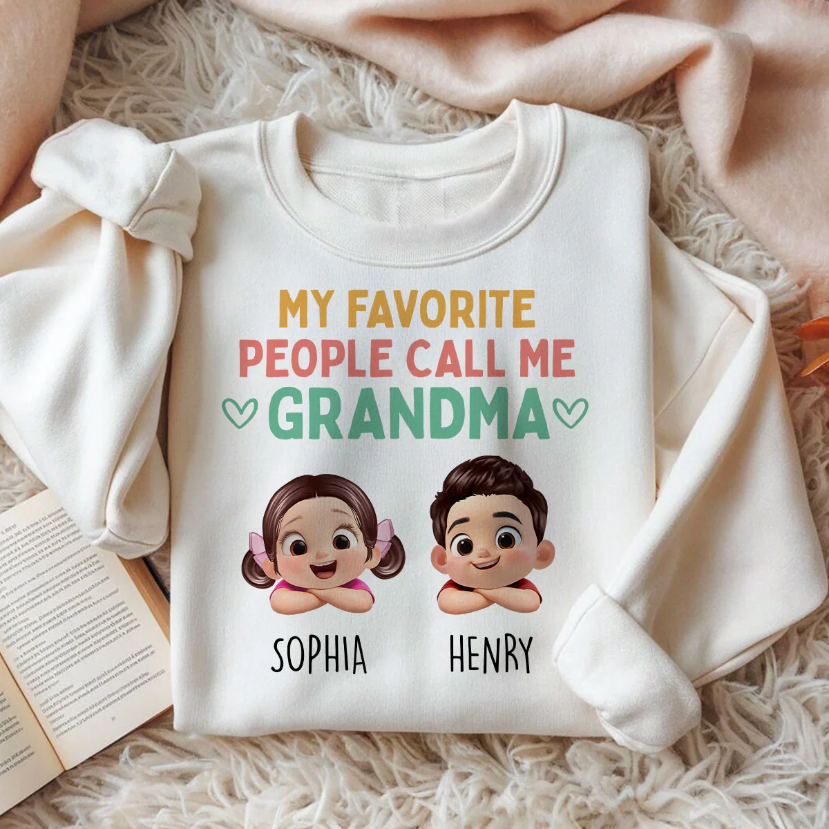 My Favorite People Call Me Grandma - Personalized Shirt - Heartfelt Mother's Day Gift for Grandma, Wife - Image 5