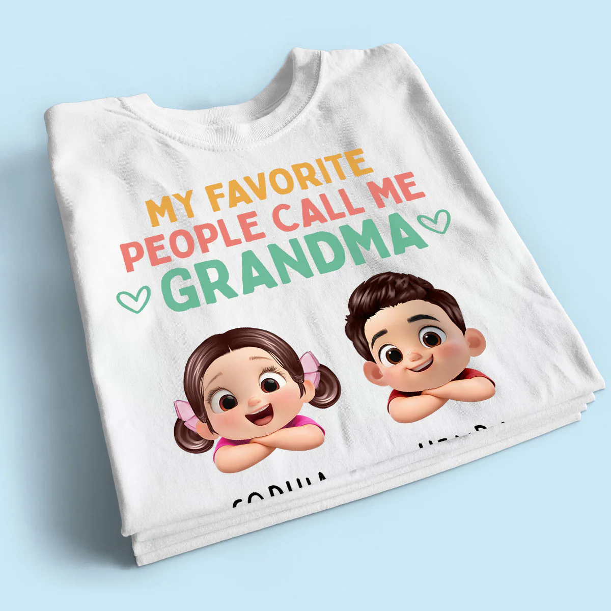 My Favorite People Call Me Grandma - Personalized Shirt - Heartfelt Mother's Day Gift for Grandma, Wife - Image 7