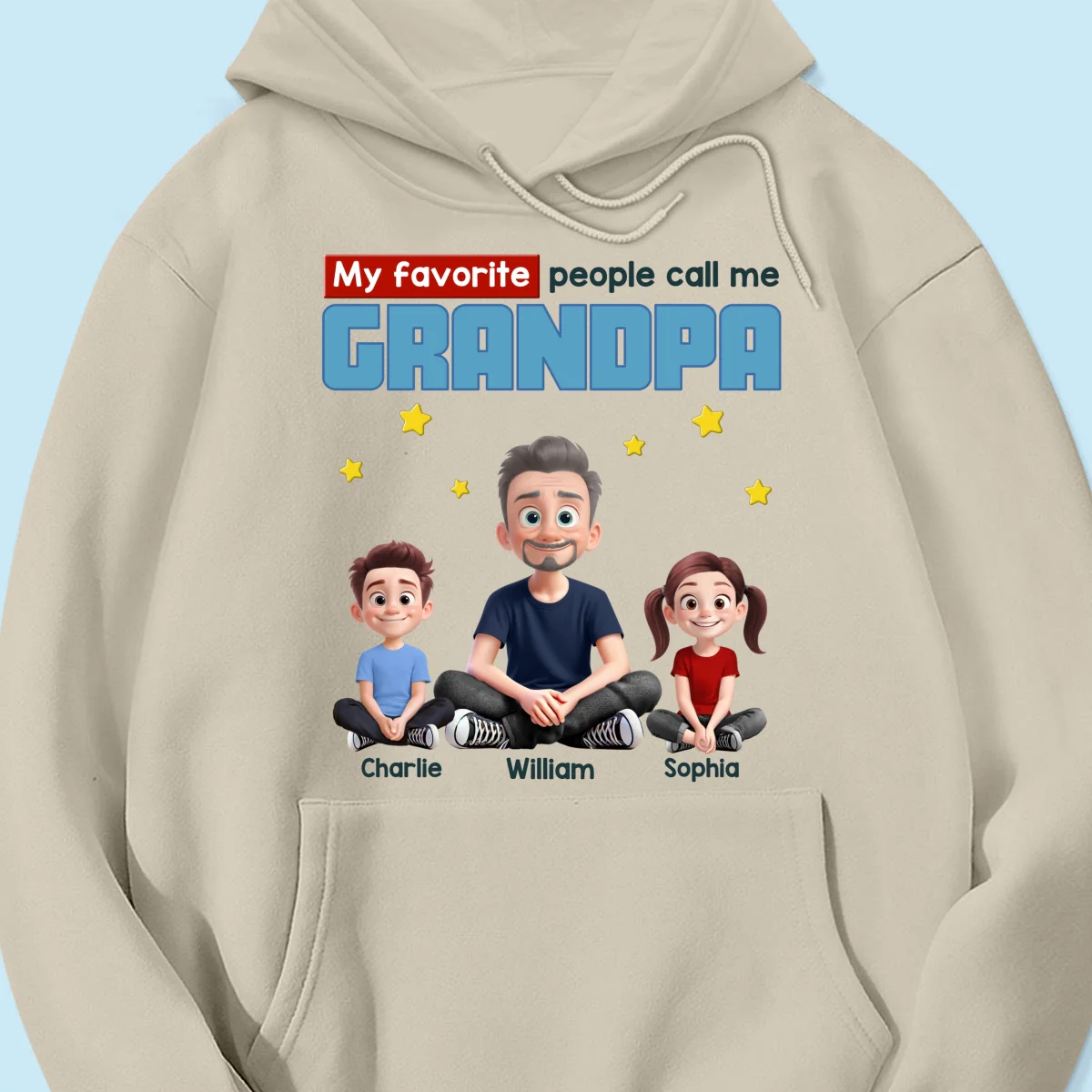 My Favorite People Call Me Grandpa Cartoon Funny Style Personalized Shirt, Gift For Grandpa - Image 12