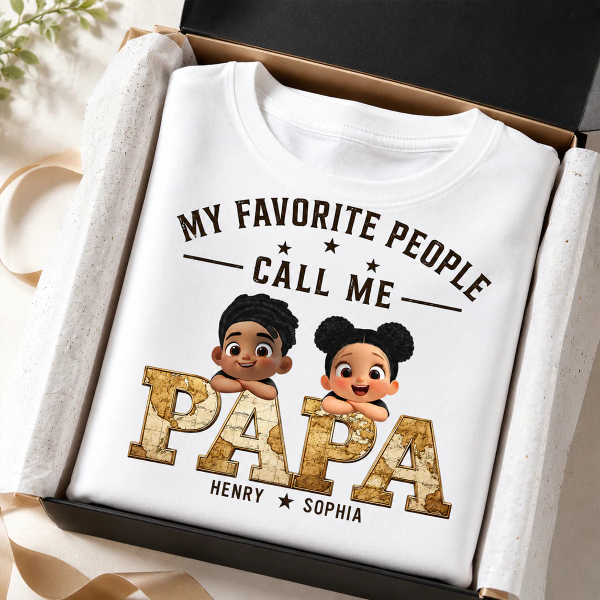 My Favorite People Call Me Grandpa - Personalized Shirt - Father's Day Gift for Dad, Grandpa, Husband - Image 5