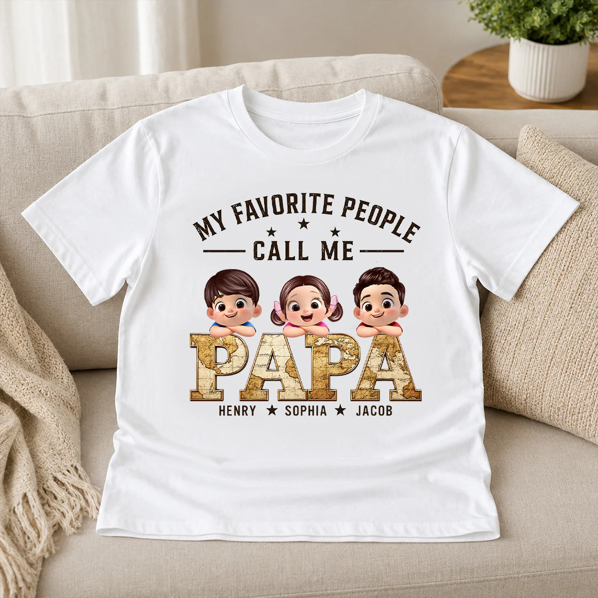 My Favorite People Call Me Grandpa - Personalized Shirt - Father's Day Gift for Dad, Grandpa, Husband - Image 6