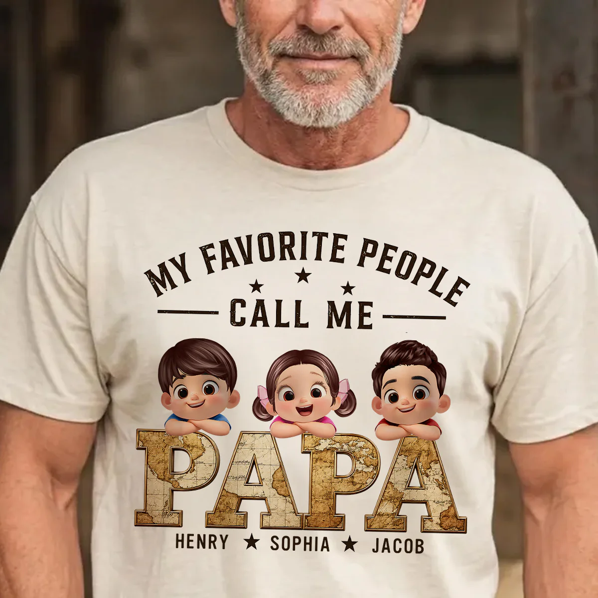 My Favorite People Call Me Grandpa - Personalized Shirt - Father's Day Gift for Dad, Grandpa, Husband - Image 7