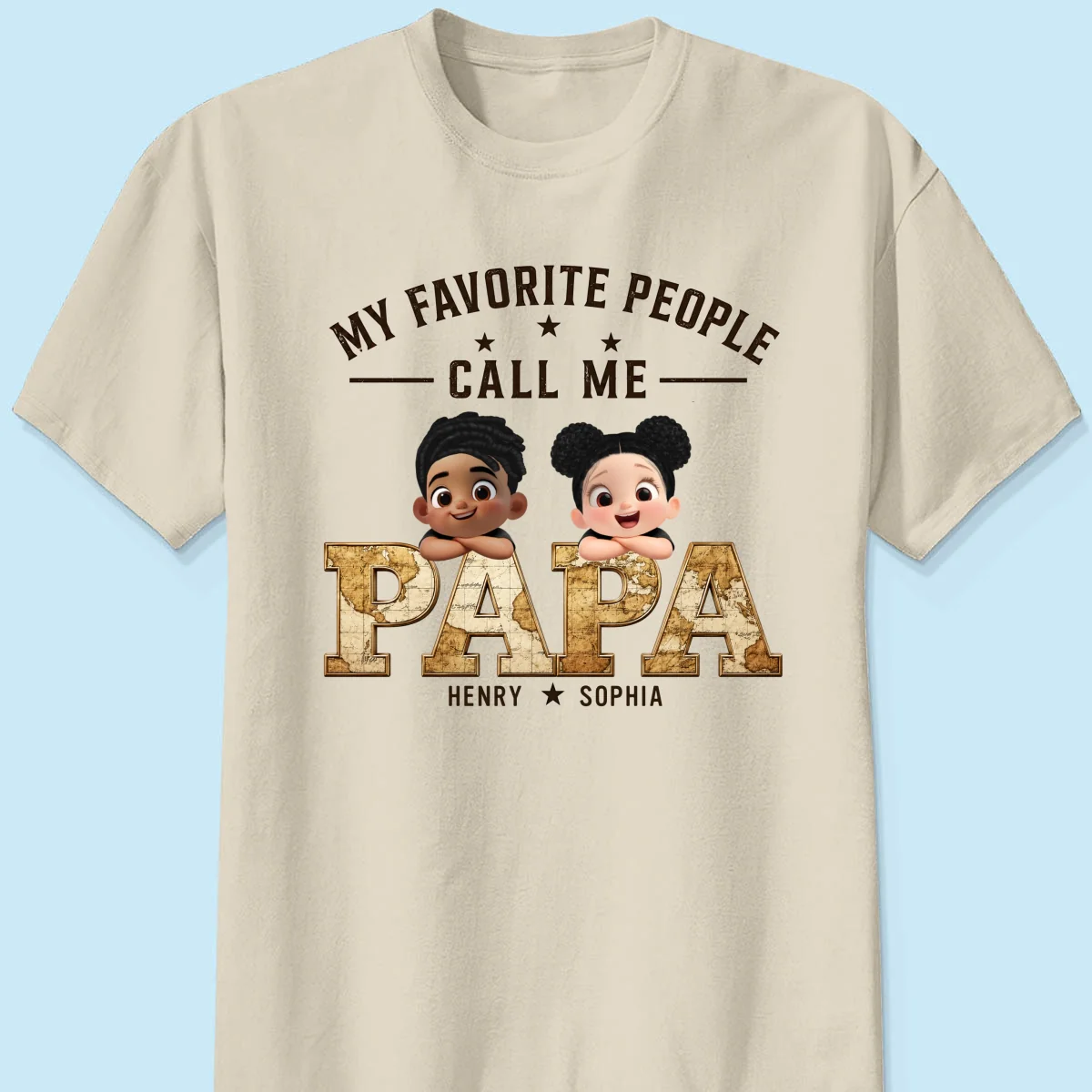 My Favorite People Call Me Grandpa - Personalized Shirt - Father's Day Gift for Dad, Grandpa, Husband - Image 9