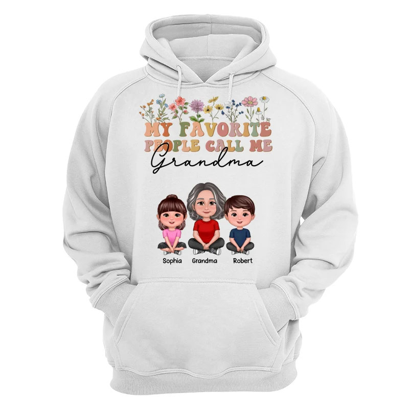 My Favorite People Call Me Mother‘s Day Gift For Grandma Mom Auntie Personalized Shirt - Image 12