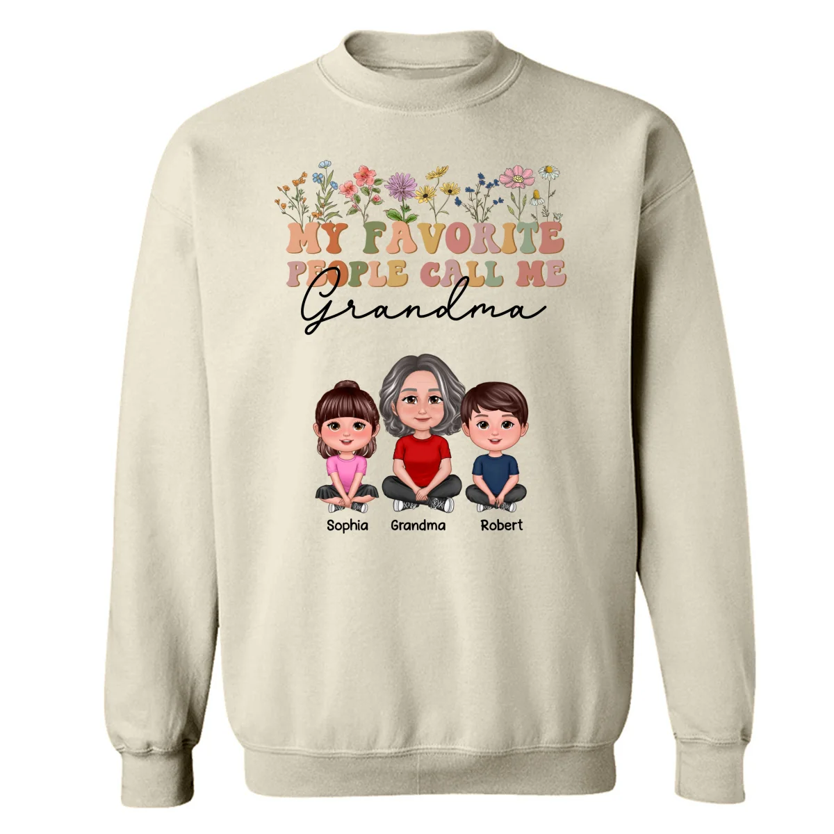 My Favorite People Call Me Mother‘s Day Gift For Grandma Mom Auntie Personalized Shirt - Image 14