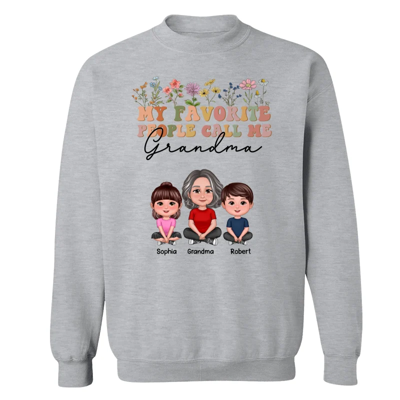 My Favorite People Call Me Mother‘s Day Gift For Grandma Mom Auntie Personalized Shirt - Image 16