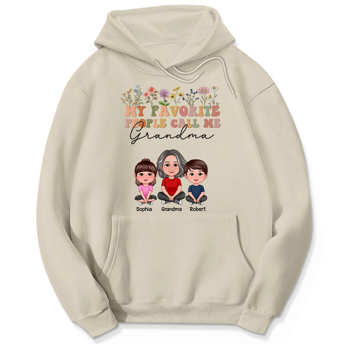 My Favorite People Call Me Mother‘s Day Gift For Grandma Mom Auntie Personalized Shirt - Image 4