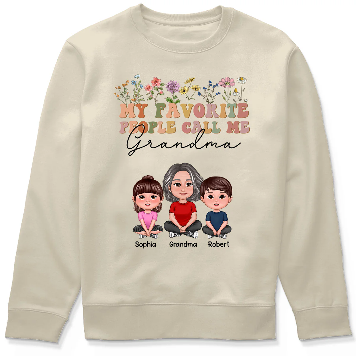 My Favorite People Call Me Mother‘s Day Gift For Grandma Mom Auntie Personalized Shirt - Image 5