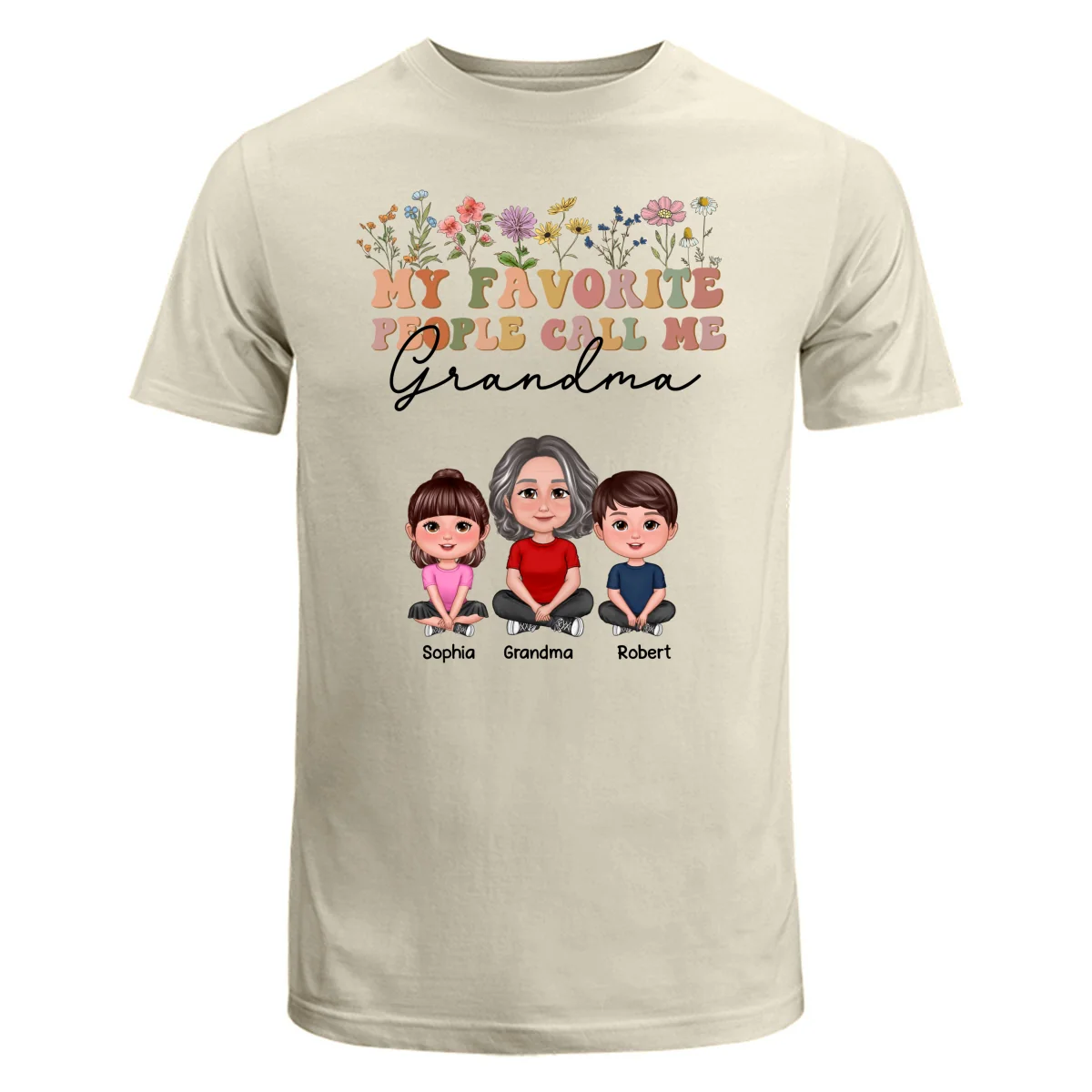 My Favorite People Call Me Mother‘s Day Gift For Grandma Mom Auntie Personalized Shirt - Image 6