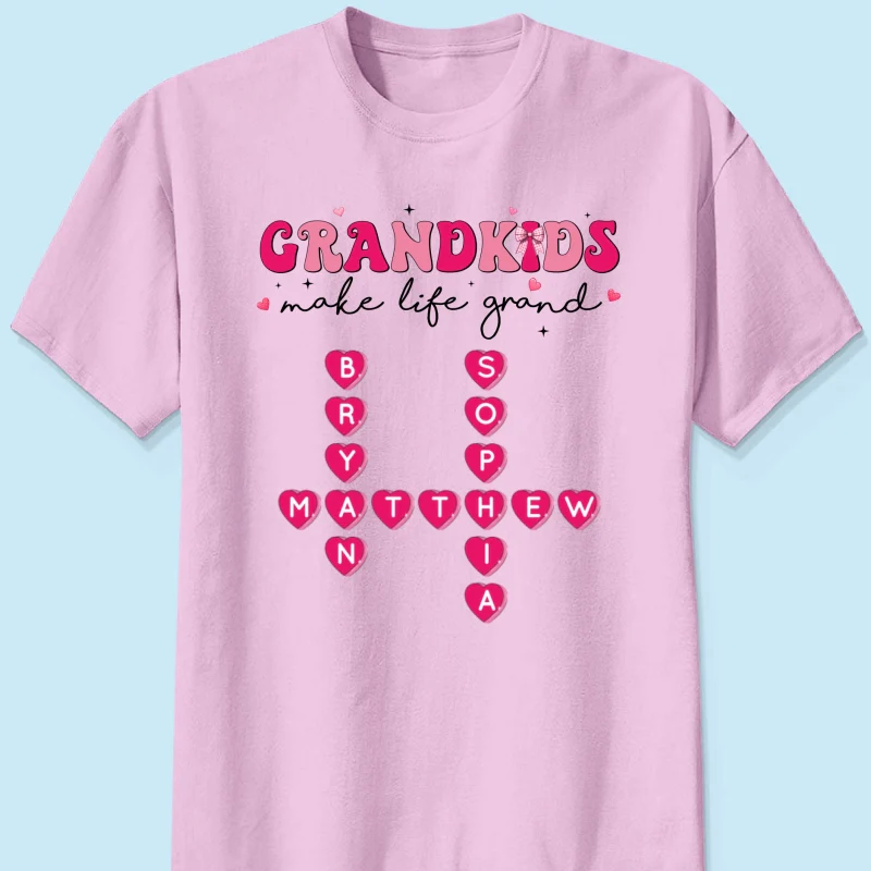 My Grandkids Are My  Gift For Grandma Personalized Shirt - Image 10