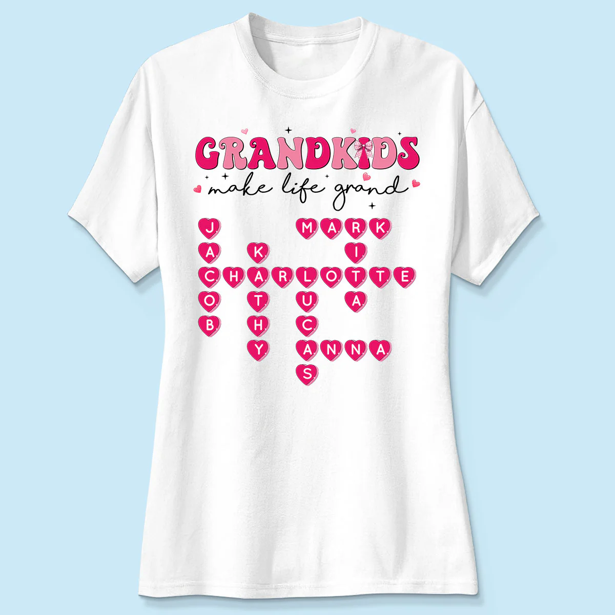 My Grandkids Are My  Gift For Grandma Personalized Shirt - Image 4