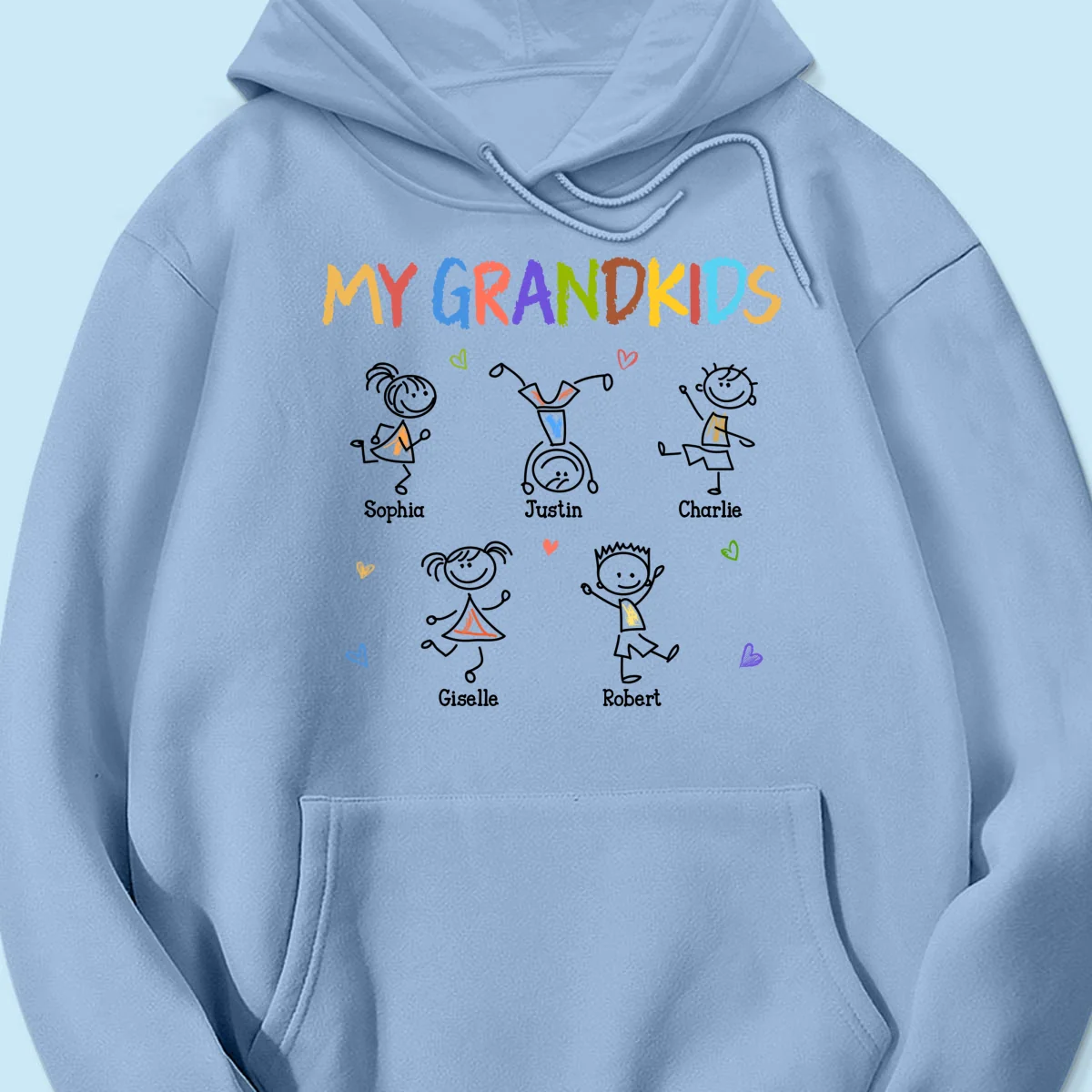My Grandkids Crayon Patterned Personalized Shirt - Image 18