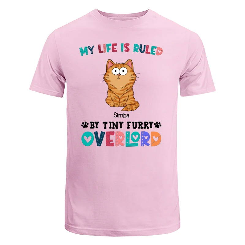 My Life Is Ruled By Tiny Furry Overlord Funny Cats Expressions Personalized Shirt - Image 9