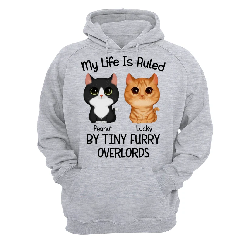 My Life Is Ruled By Watercolor Cute Cats Personalized Shirt - Image 14