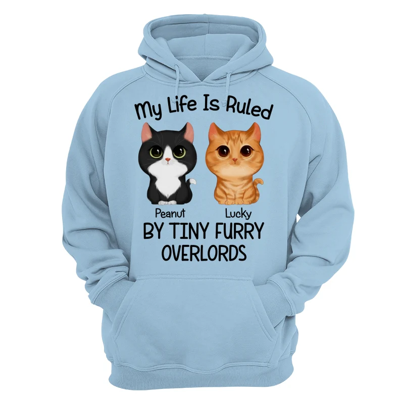 My Life Is Ruled By Watercolor Cute Cats Personalized Shirt - Image 16
