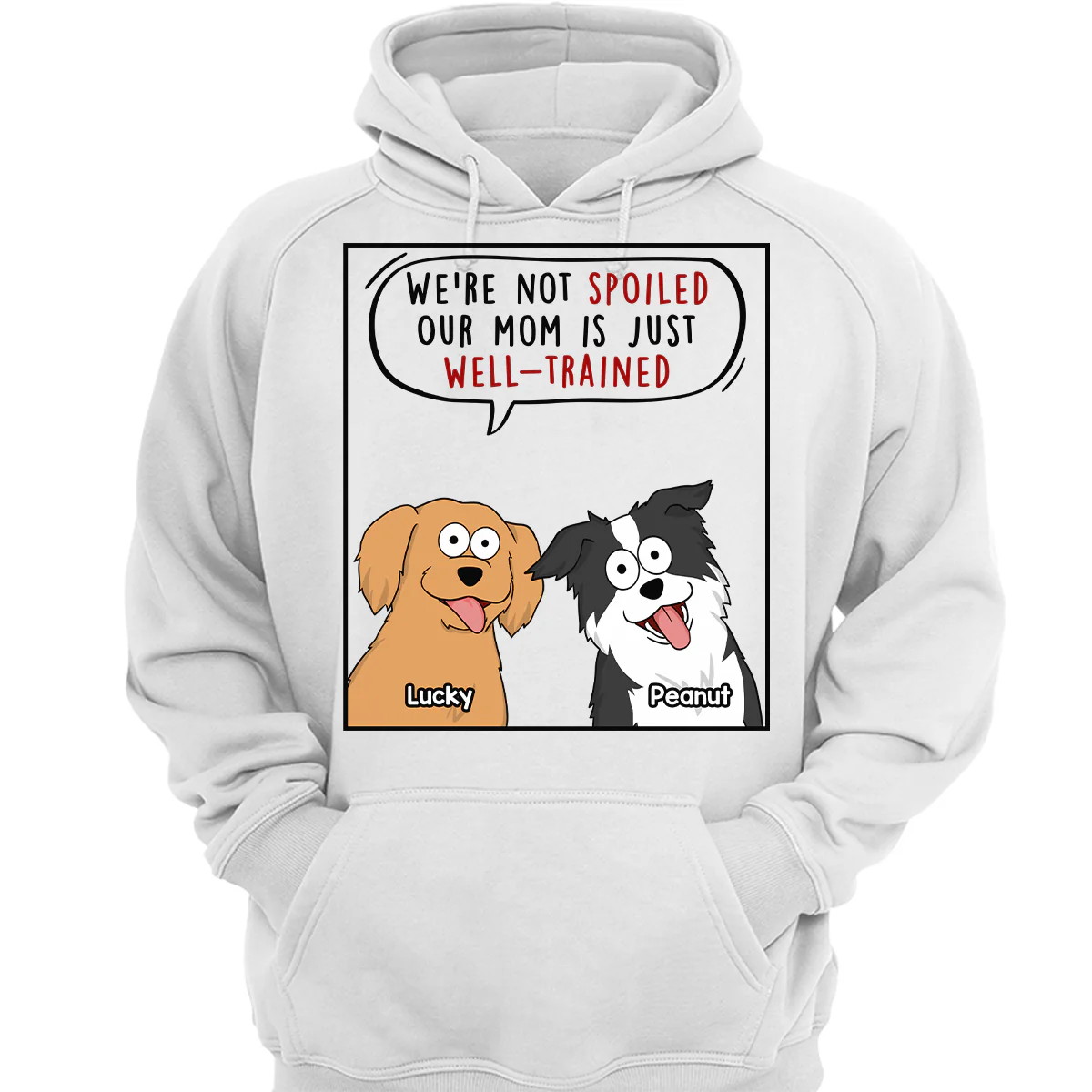 My Mom Dad Is Well Trained Funny Cartoon Dog Gift For Dog Lover Personalized Shirt - Image 3