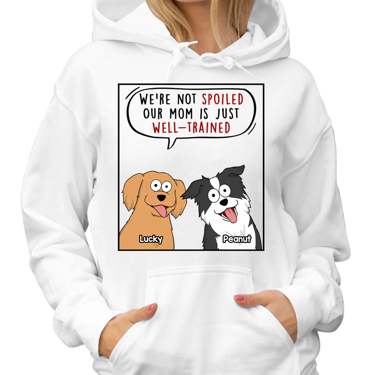 My Mom Dad Is Well Trained Funny Cartoon Dog Gift For Dog Lover Personalized Shirt - Image 4