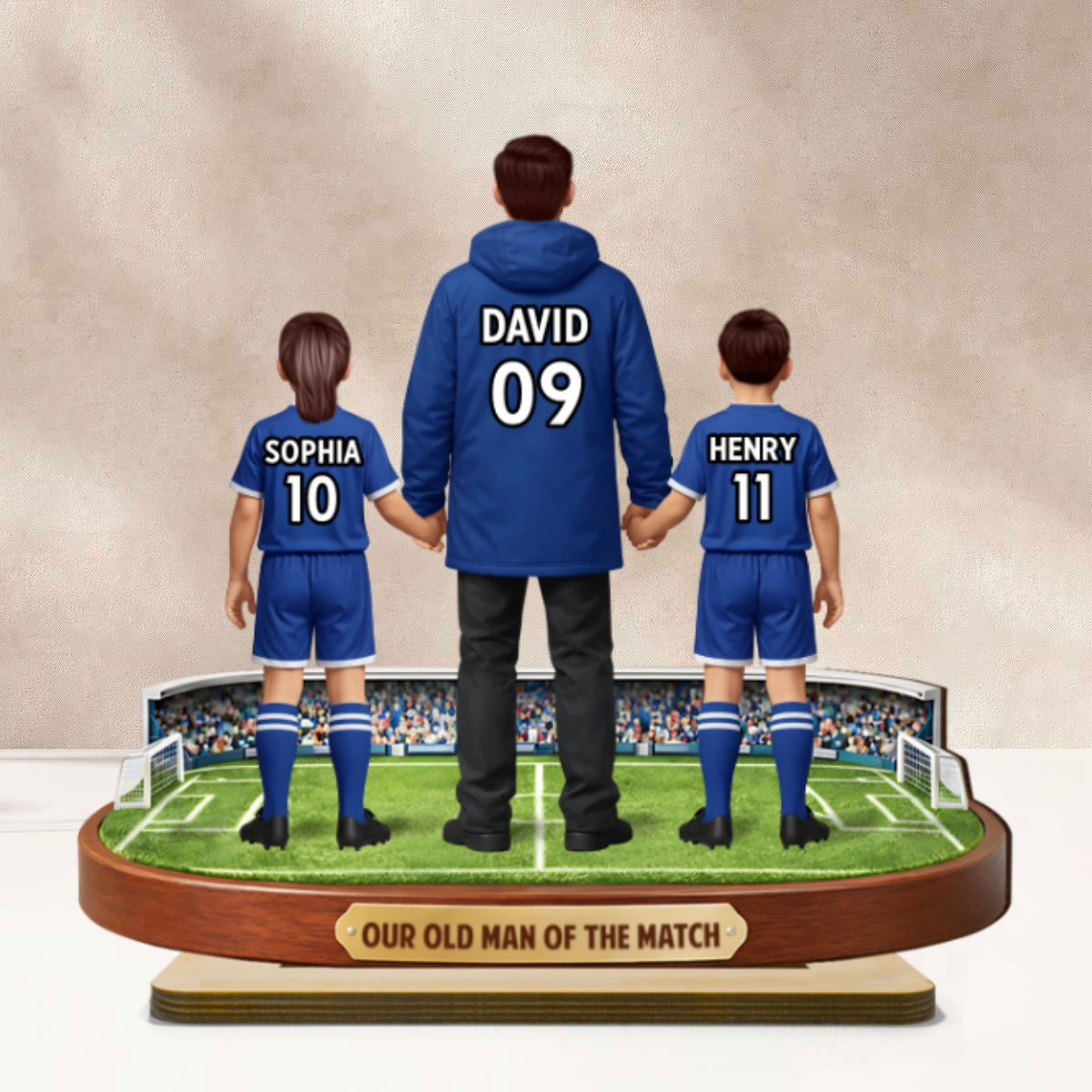 My Old Man Of The Match - Personalised 2-Layered Wooden Plaque - UK Gift For Football Dad - Image 9