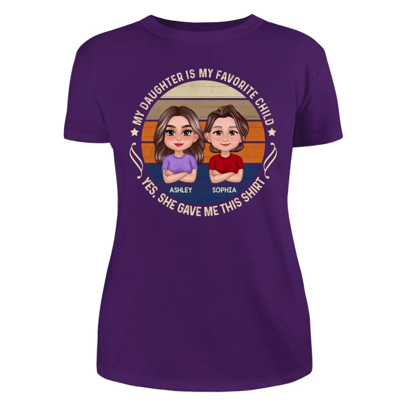 My Son Daughter Is My Favorite Child Funny Gift For Mom Personalized Shirt - Image 12
