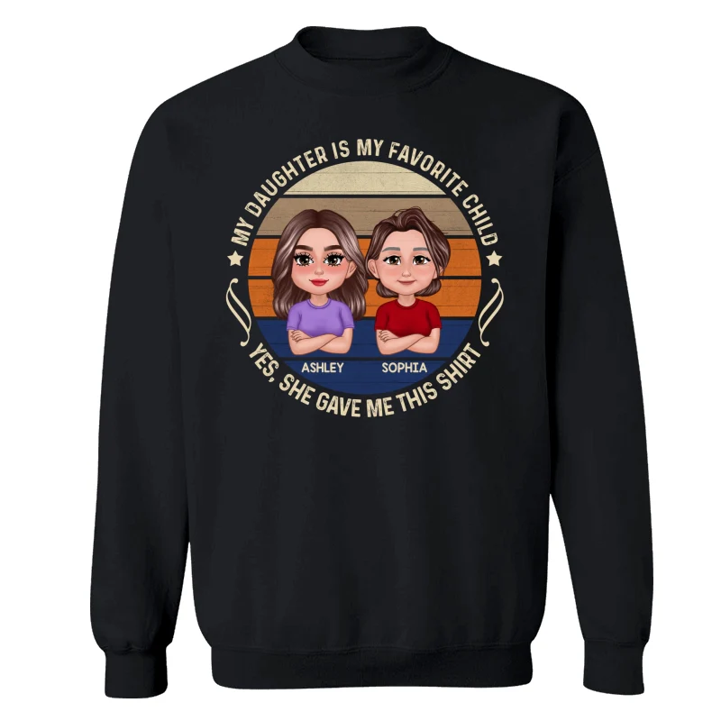 My Son Daughter Is My Favorite Child Funny Gift For Mom Personalized Shirt - Image 16