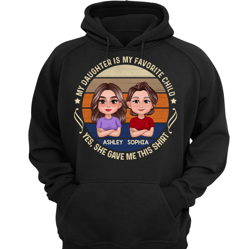 My Son Daughter Is My Favorite Child Funny Gift For Mom Personalized Shirt - Image 3