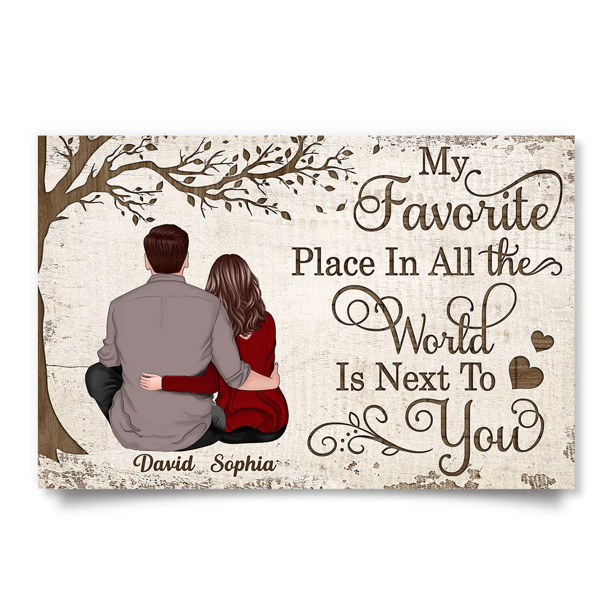 My Favorite Place Couple Gift Personalized Poster - Image 2