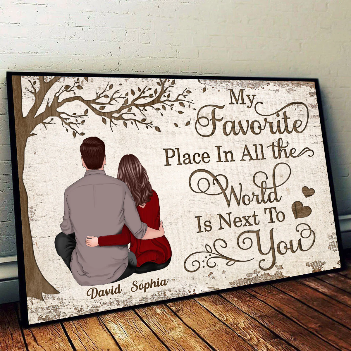My Favorite Place Couple Gift Personalized Poster - Image 3
