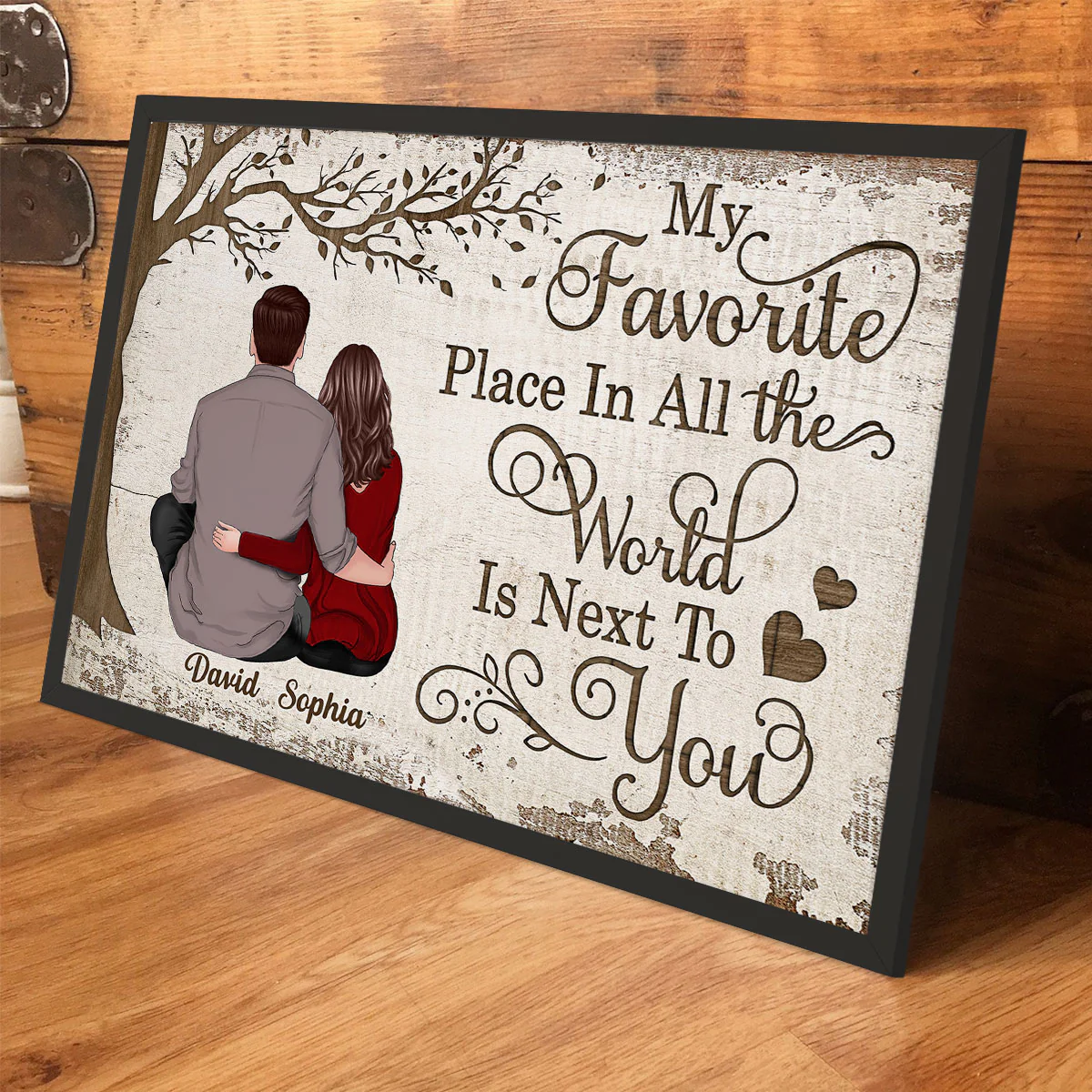 My Favorite Place Couple Gift Personalized Poster - Image 5