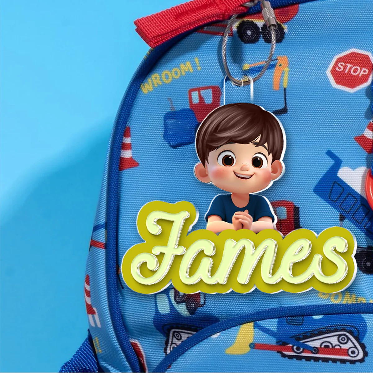 Name Tag for Backpack, Lunch Bag, Pencil Bag, Personalized Gift for Kids Boys Girls, Back to School Name Tag - Image 7