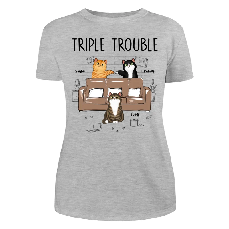Naughty Flfuffy Cats Personalized Shirt - Image 10