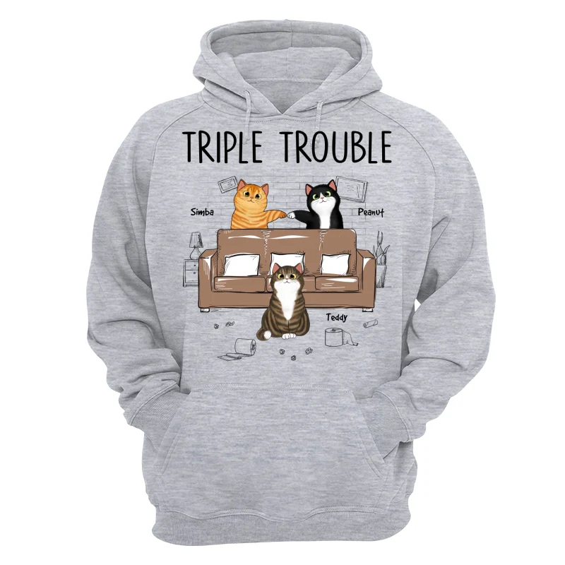 Naughty Flfuffy Cats Personalized Shirt - Image 14