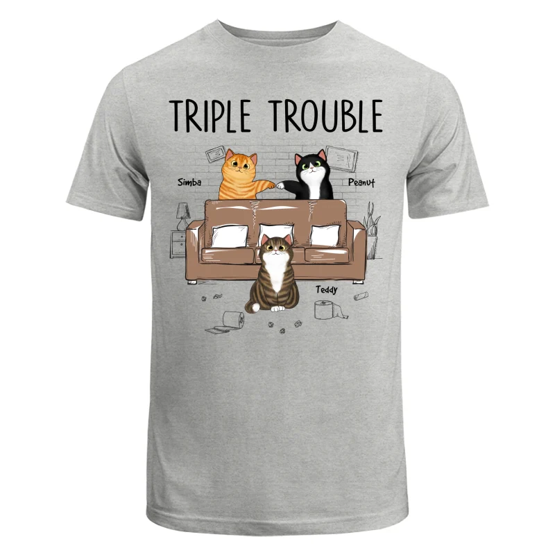 Naughty Flfuffy Cats Personalized Shirt - Image 6