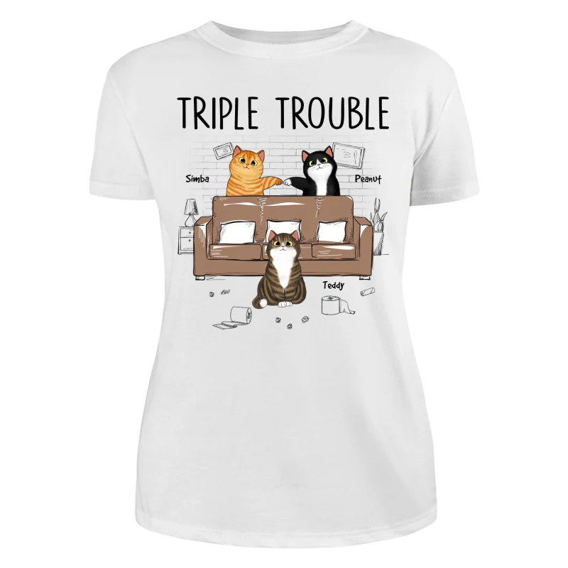 Naughty Flfuffy Cats Personalized Shirt - Image 9