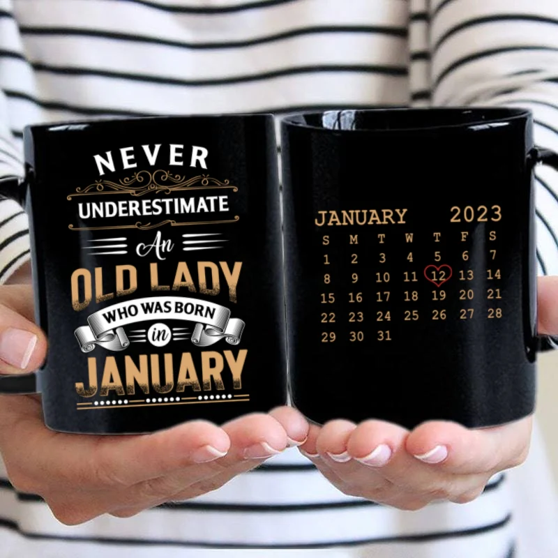 Never Underestimate An Old Lady Birthday Gift Personalized Mug - Image 3