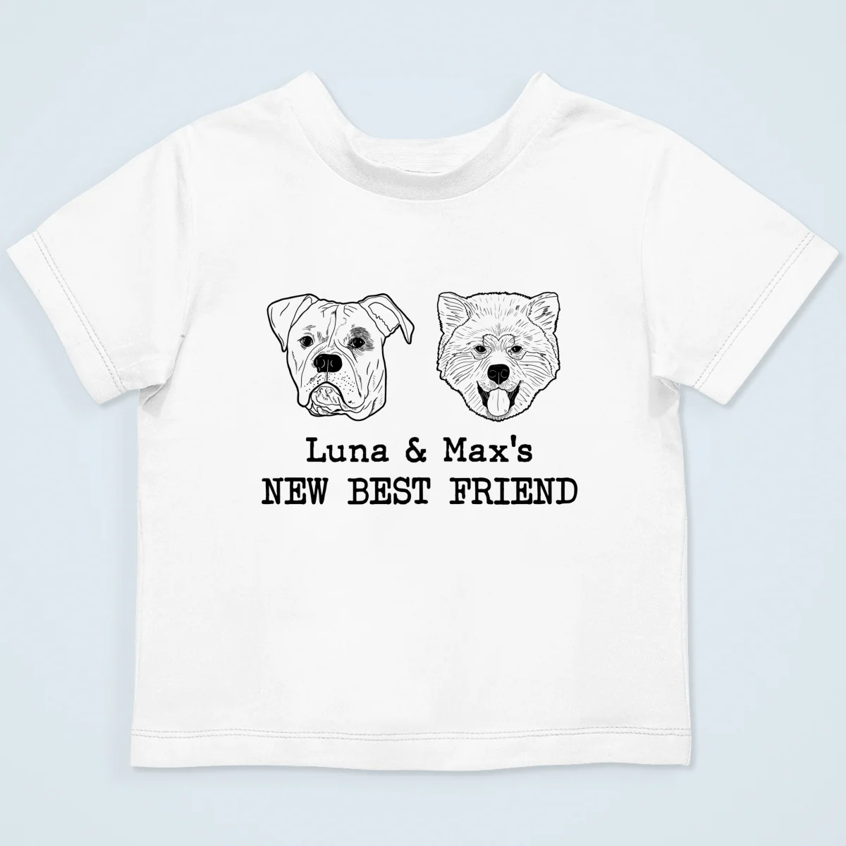 New Best Friends Dog Cat Outline Baby Shower Gift, Newborn Baby Gift Personalized Baby Onesie Baby Shirt - Image 15
