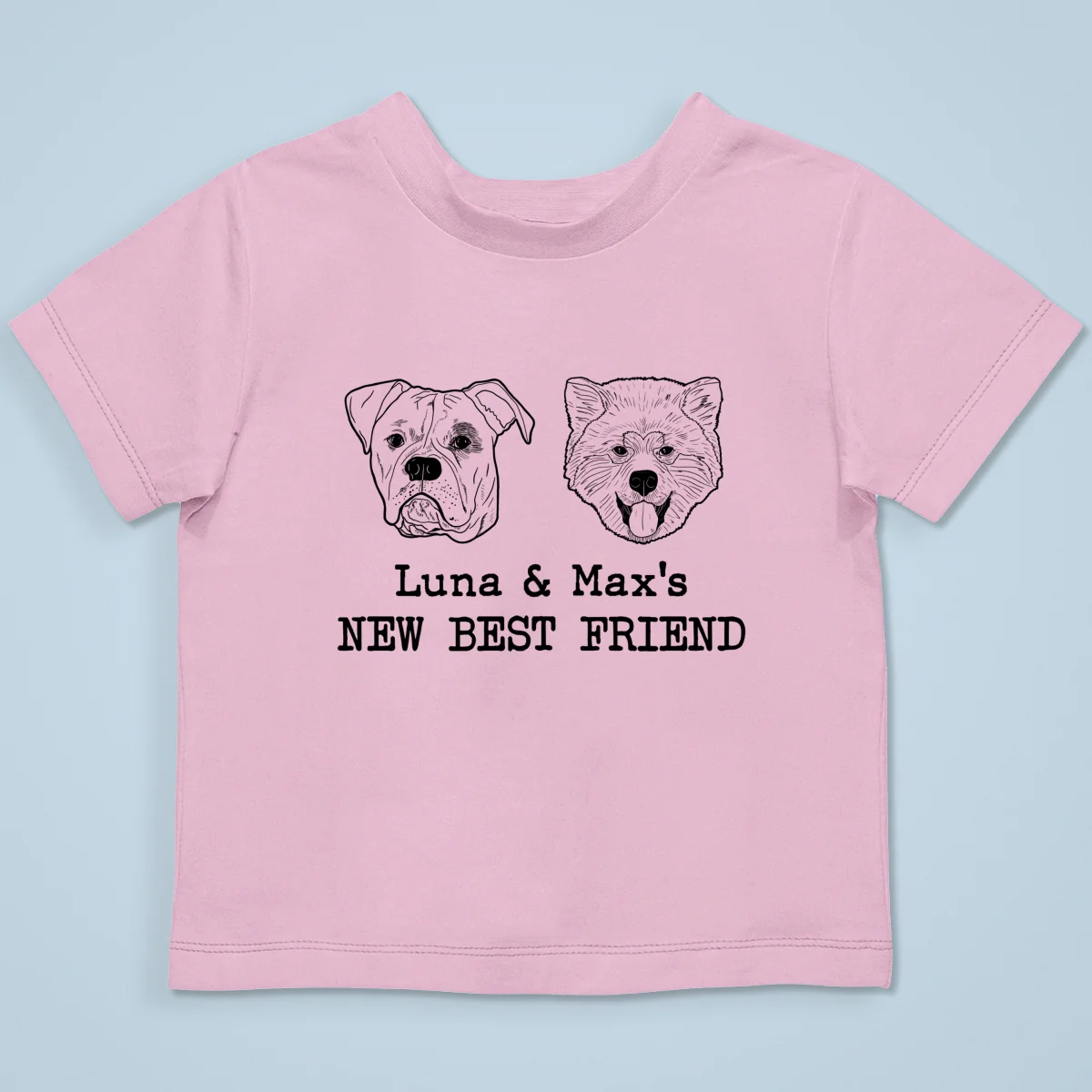 New Best Friends Dog Cat Outline Baby Shower Gift, Newborn Baby Gift Personalized Baby Onesie Baby Shirt - Image 16