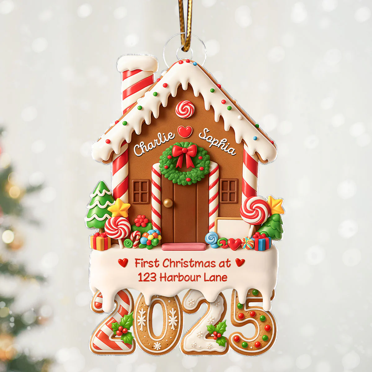 New Home 2025 - Personalized Acrylic Ornament - First Home Keepsake - Image 6