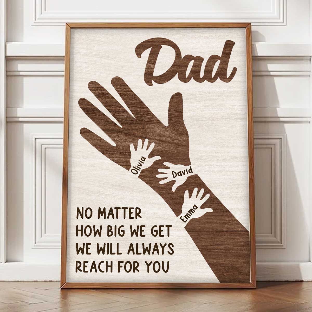 No Matter How Big We Get Personalized Poster, Gift For Dad